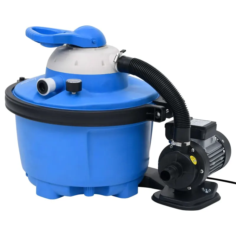 pompa cu filtru nisip albastru/negru 385x620x432 mm 200 w 25 l