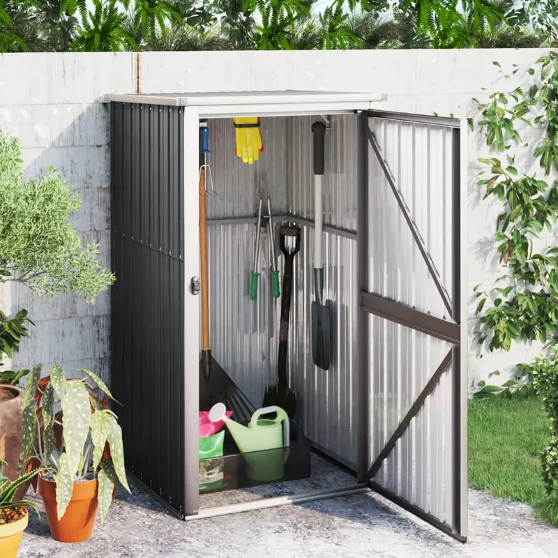 sopron de gradina, antracit, 88x89x161 cm, otel galvanizat