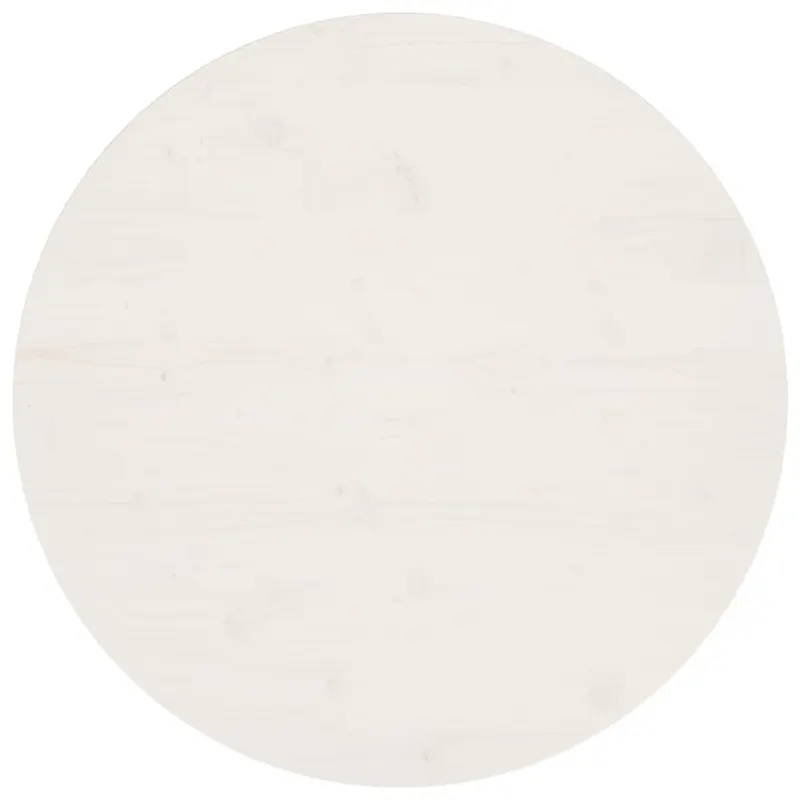 blat de masa, alb, Ø80x2,5 cm, lemn masiv de pin