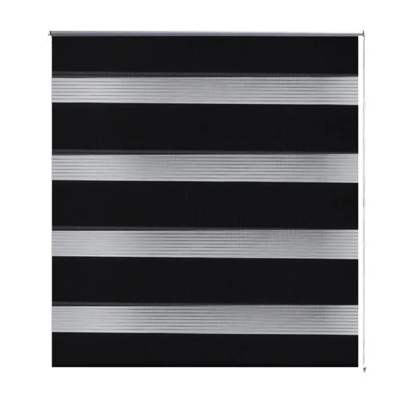 Jaluzea tip zebra, 100 x 175 cm, negru
