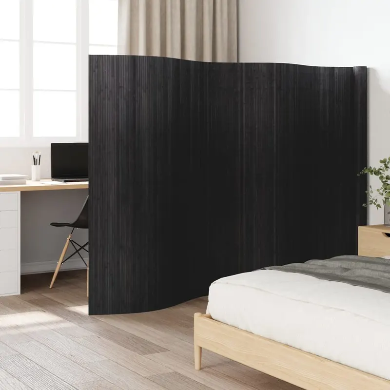 paravan de camera, gri, 165x600 cm , bambus