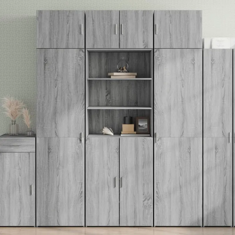 dulap inalt, gri sonoma, 70x42,5x185 cm, lemn prelucrat