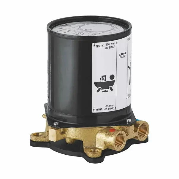 Set instalare incastrat Grohe 45984001, 1 bar, 151 mm, 157 mm, 2 nr iesiri, 2 nr intrari, elemente fixare