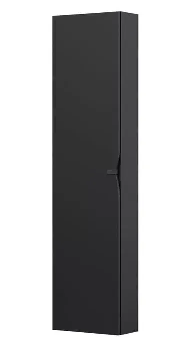 Dulap coloana Oristo Siena, 170 x 40 x 17 cm, usa, mat, negru, 45-SB1D-40-8