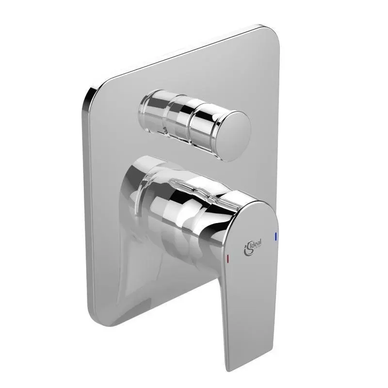Unitate comanda Ideal Standard Tesi A6586AA, 1 2 , incastrata, monocomanda, diverter, necesita set fixare, crom