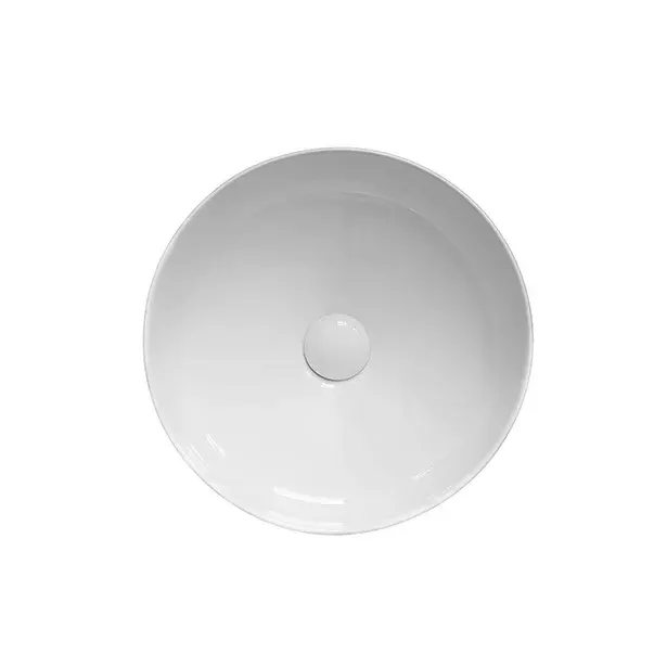 Lavoar pe blat Fluminia Alice, 40 cm, rotund, garantie 2 ani, alb