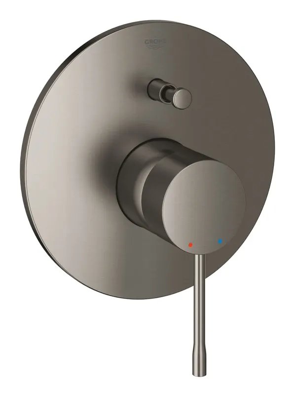 Unitate comanda dus Grohe 19285AL1, Essence, diverter, 2 iesiri, necesita valva, mat, grafit