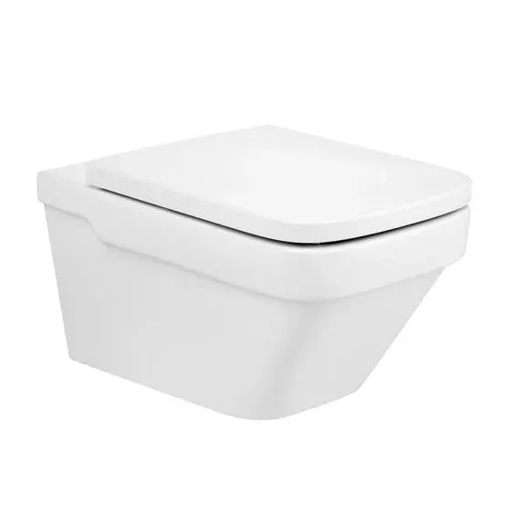Vas WC Roca A34678L000, 360 mm, 570 mm, 1 functii speciale, suprafata antiaderent, suspendat, jet de apa, Alb
