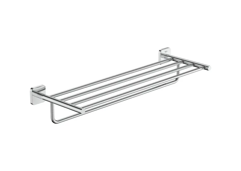 Suport prosop baie Roca A817887C00, 608 mm, 199 mm, 2 orificii instalare, 5 rafturi, pe perete, Crom