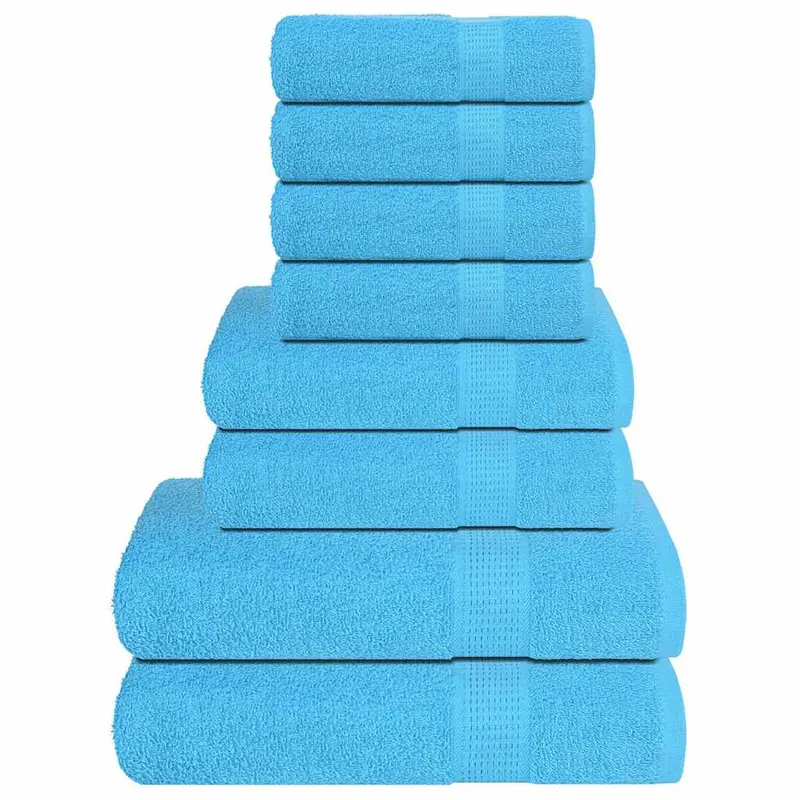 Set prosoape frogn 8 piese, turcoaz, 360 g/m2