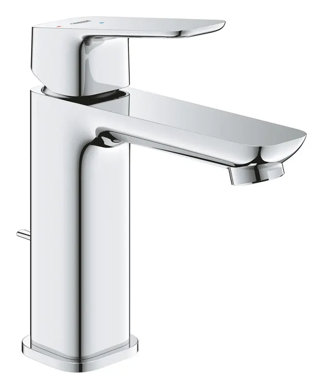 Baterie lavoar Grohe 1017580000, Cubeo, tip comanda monocomanda, marime m, tip instalare pe lavoar, pe blat, crom