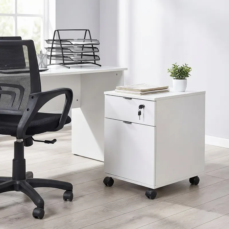 Corp Mobil RKM-311-DD-1 Home Collection® Rio Rollbox, usa, sertar cu cheie, 41x61x45 cm - Alb