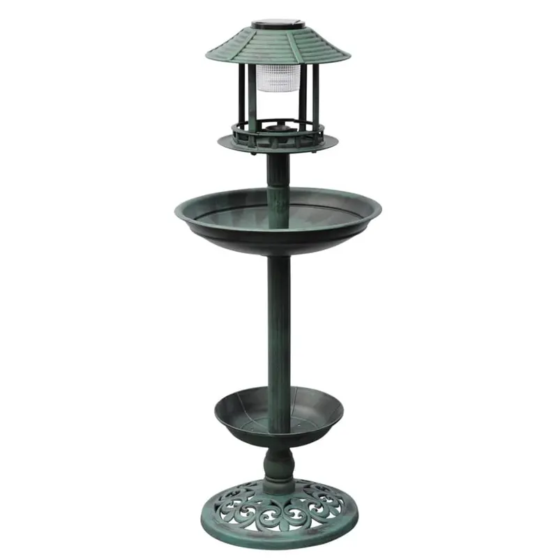 fantana/hranitor pentru pasari cu lumina solara
