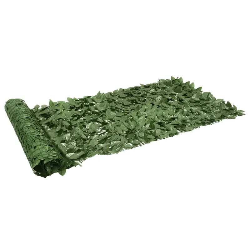 paravan de balcon, frunze verde inchis, 200x100 cm