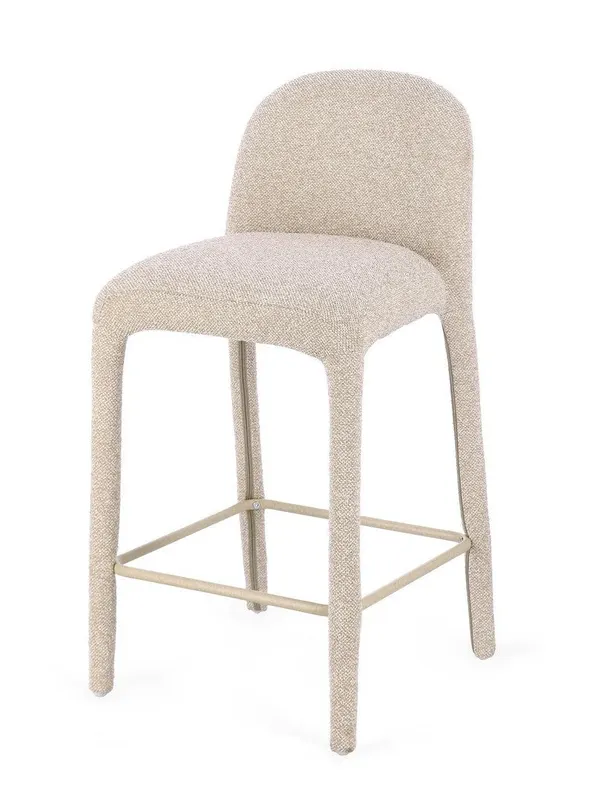 Scaun de bar ANTARA BOUCLE H67 CM - Beige