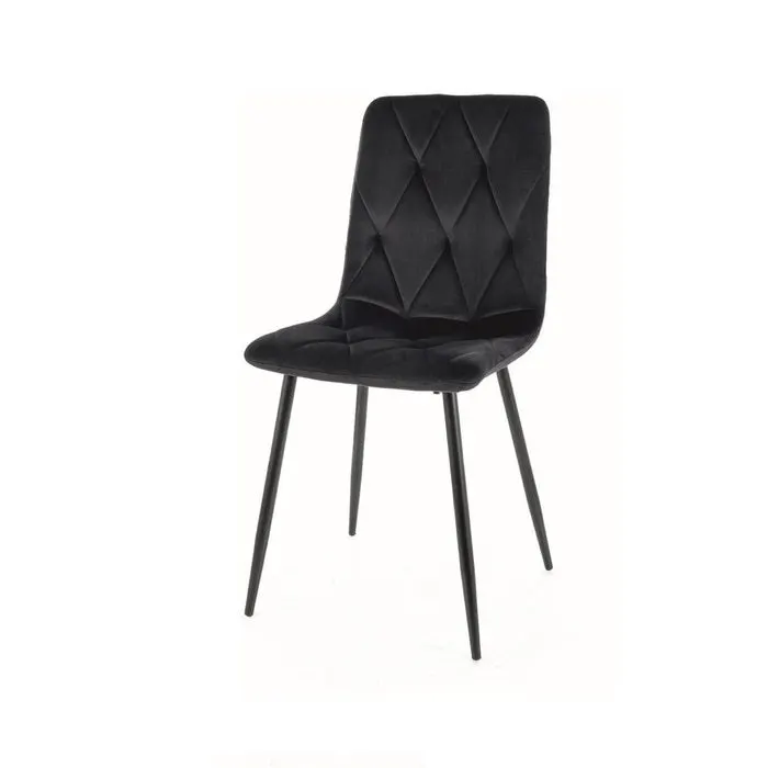 Scaun DOYLE VELVET - Negru