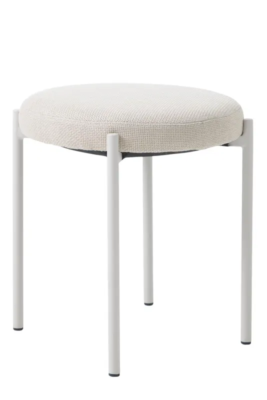 Taburet CETROM Ø43 CM - Cream