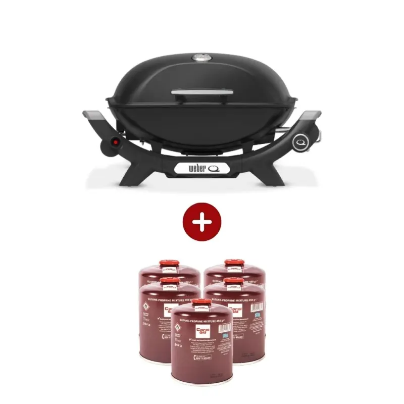 Gratar pe gaz Q 2100N + REGULATOR + 5 Rezerve gaz