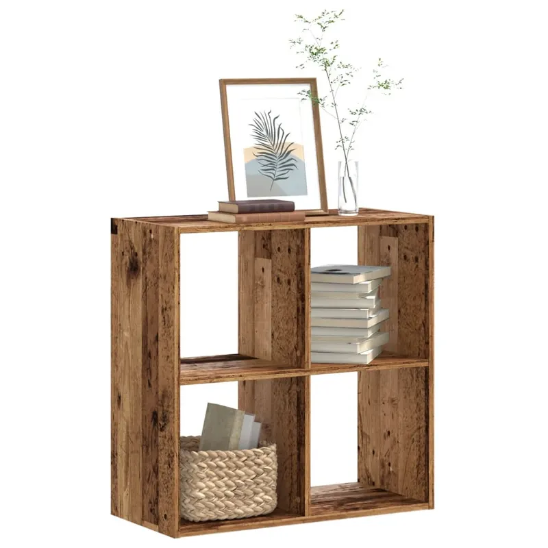 biblioteca, lemn vechi, 68,5x32x68,5 cm, lemn prelucrat