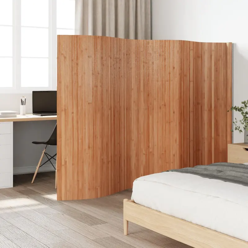 paravan de camera ,natural, 165x400 cm, bambus