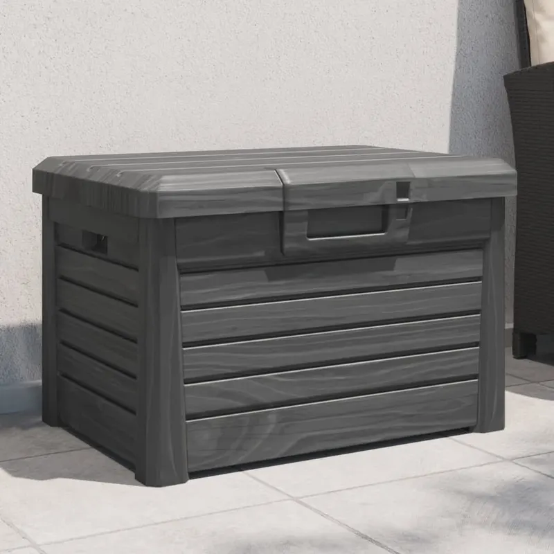 cutie de perne exterior antracit 73x50,5x46,5 cm polipropilena