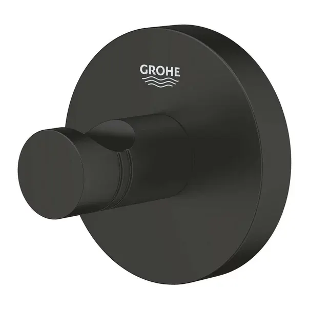 Cuier negru mat Grohe Essentials