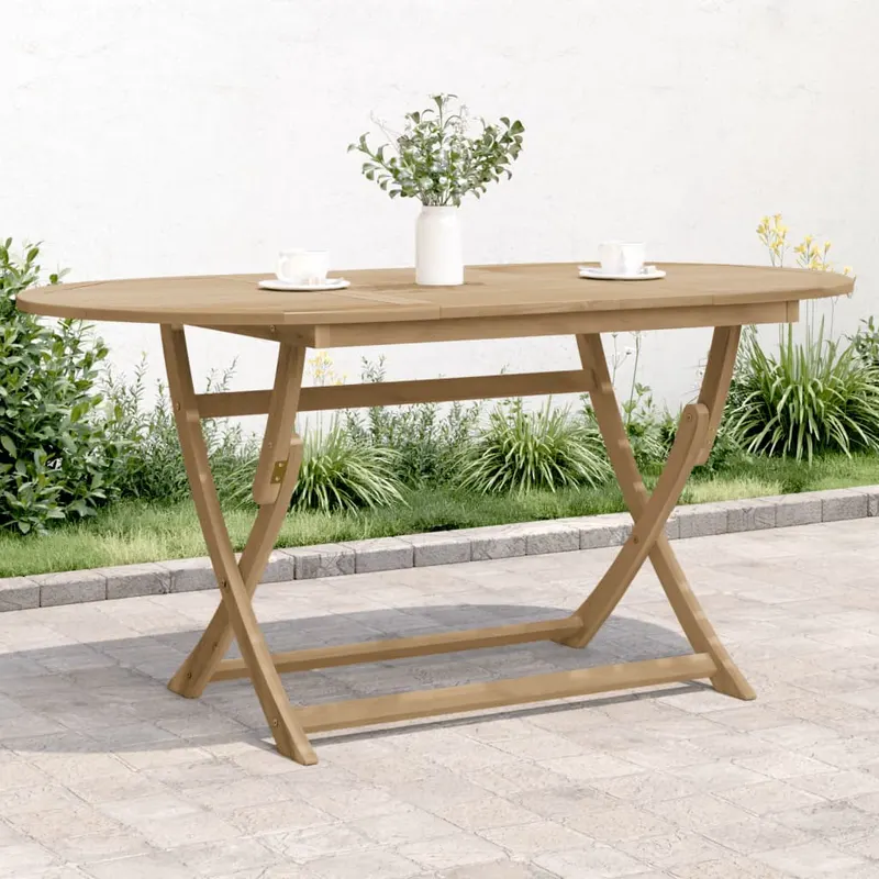 masa de gradina pliabila, 160x85x75 cm, lemn masiv de acacia