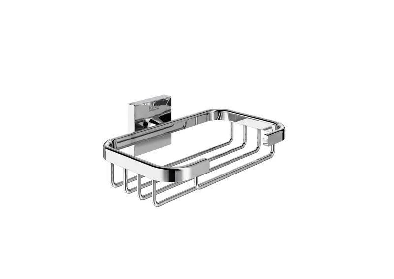 Etajera baie Roca A816826001, 110 mm, 150 mm, 49 mm, 2 orificii instalare, pe perete, metal, elemente fixare, Crom