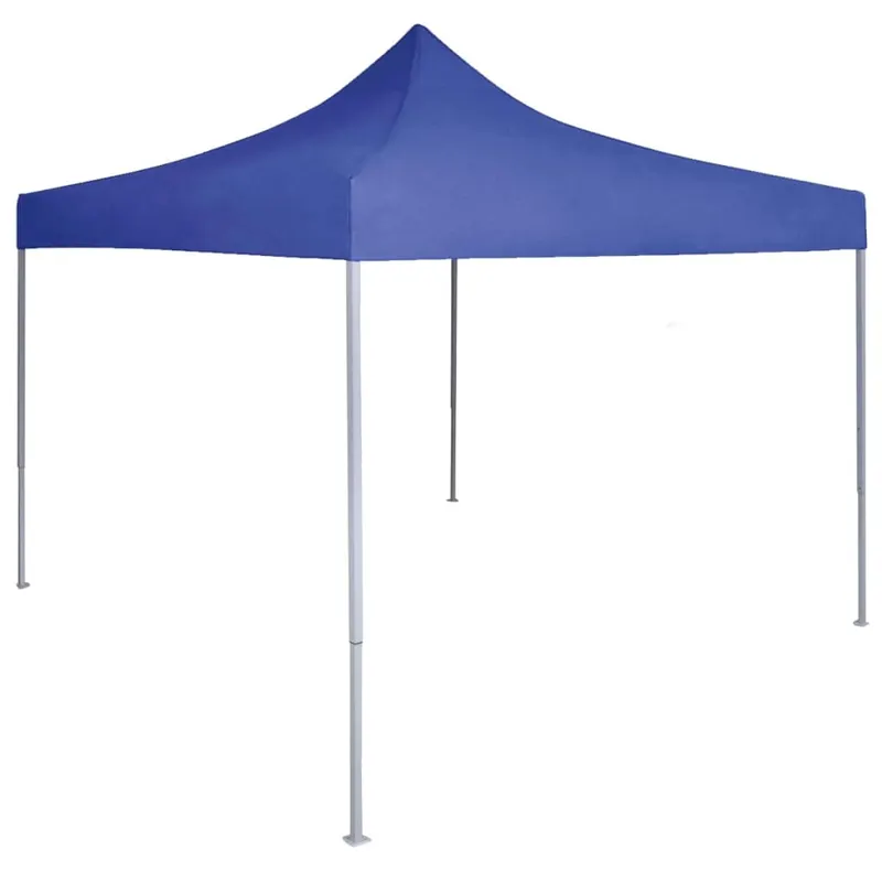 cort de petrecere pliabil profesional, albastru, 2 x 2 m, otel