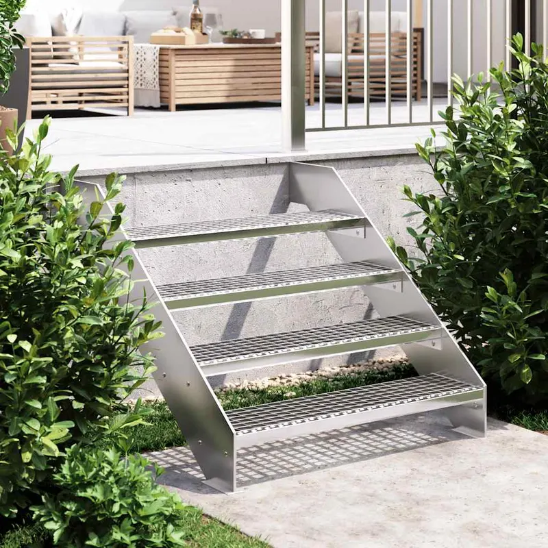 treapta tip gratar, 90x24x7 cm, otel galvanizat