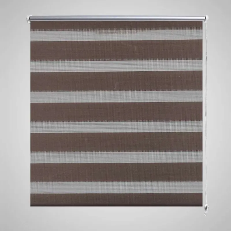 Jaluzea tip zebra, 120 x 175 cm, cafeniu