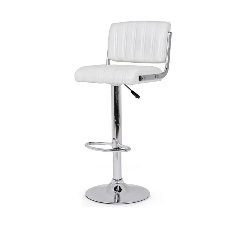 Scaun de bar BARCLAY H63/84 CM - Alb