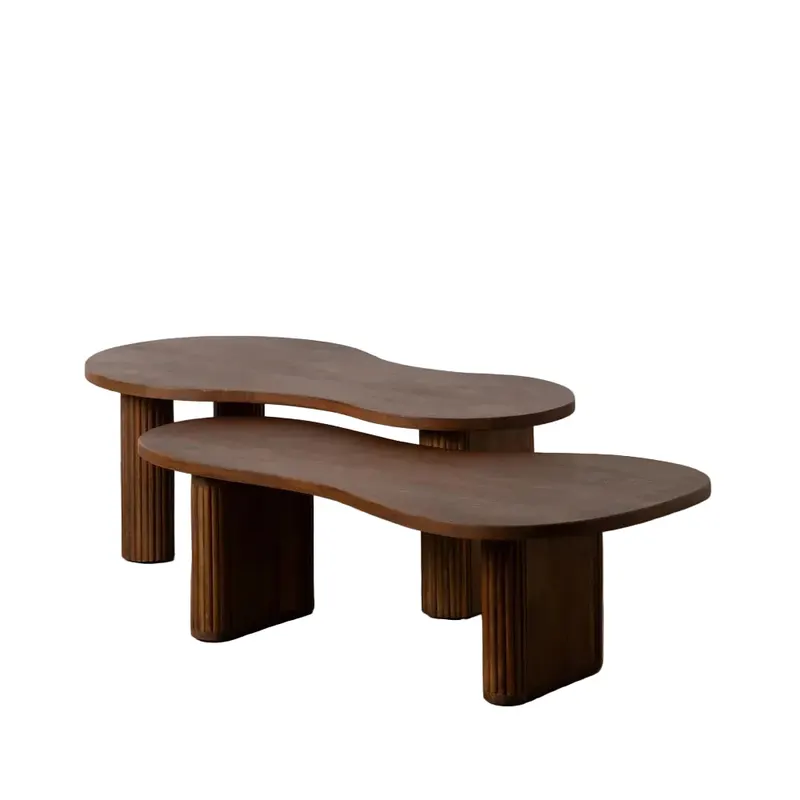 Set 2 masute de cafea BOSCO 110CM - Maro