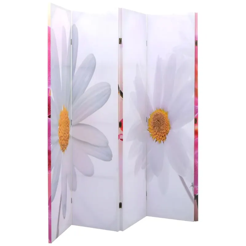 paravan de camera pliabil, 200 x 170 cm, flori