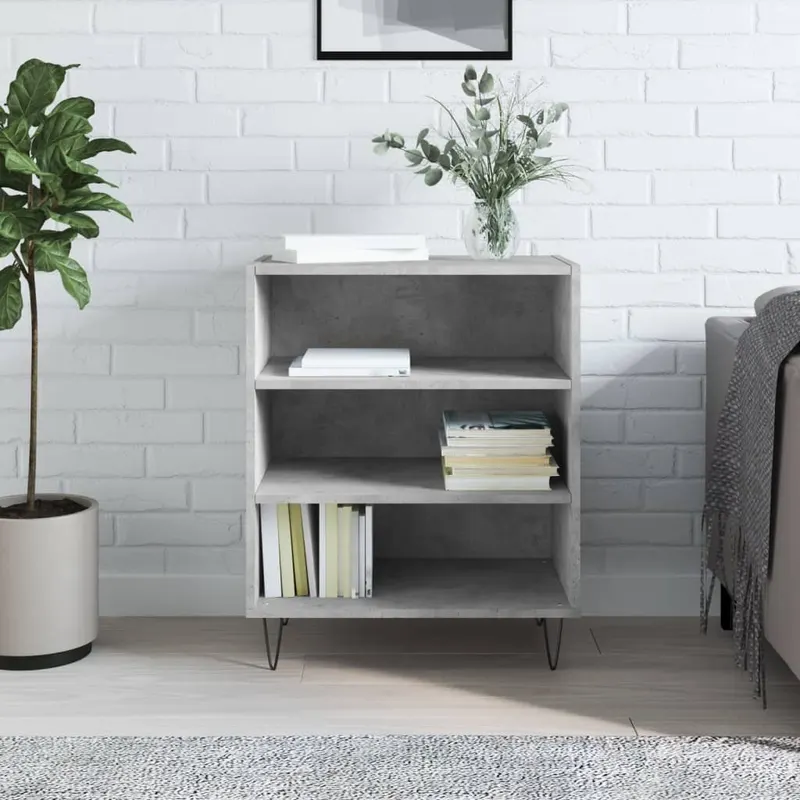 servanta, gri beton, 57x35x70 cm, lemn compozit