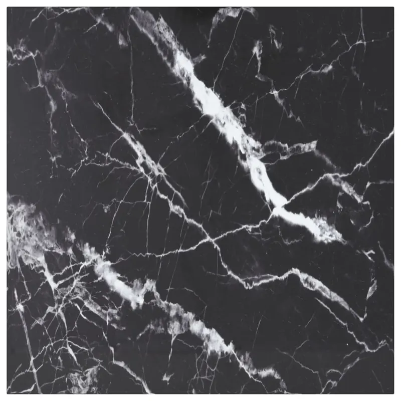 blat masa negru 80x80 cm 6 mm sticla securizata design marmura