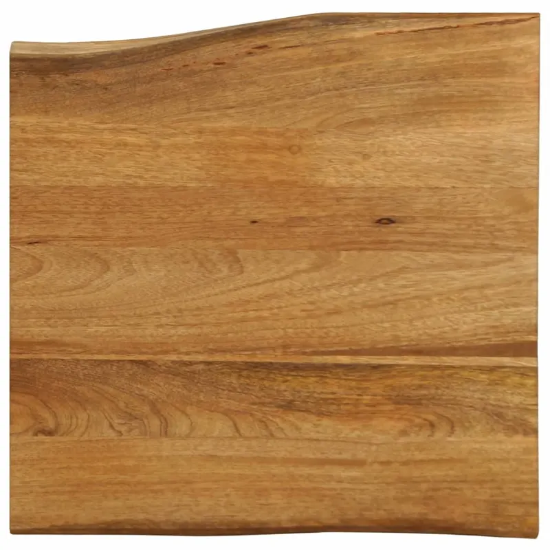 blat masa cu margini naturale, 60x60x2,5 cm, lemn masiv mango