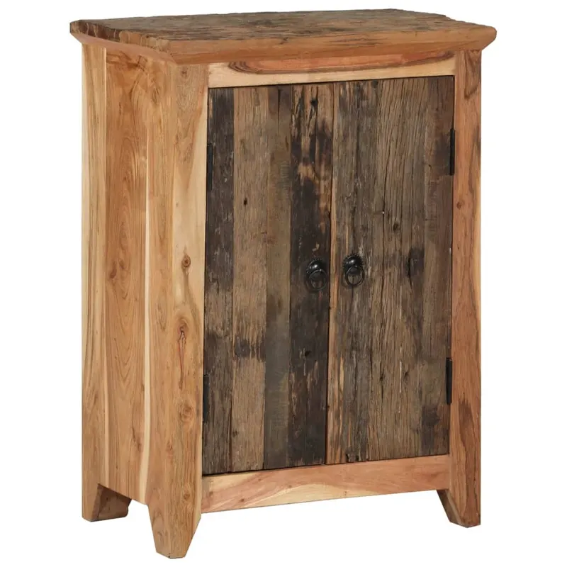 servanta, 55x33x75 cm, lemn masiv acacia si reciclat