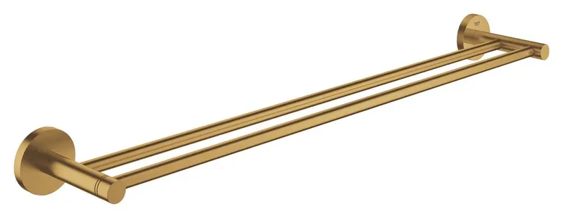 Bara prosop dubla Grohe 41203GN0, Start, 600 mm, meta, mat, auriu