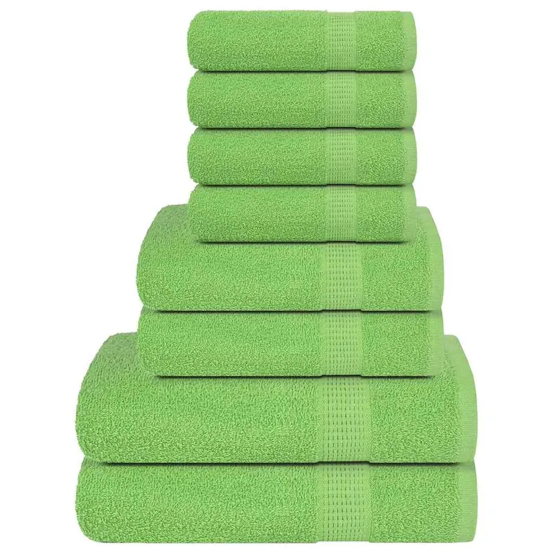 Set prosoape frogn 8 piese, verde mar, 360 g/m2