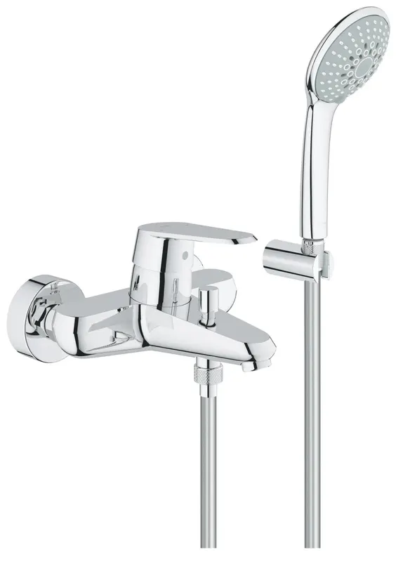 Set baterie dus Grohe 33395002, tip incastrare aparent, tip comanda monocomanda, set de dus inclus, crom