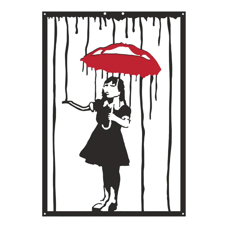 Decorațiune metal Wall deco Raino negru metal, 35x50 cm - Negru