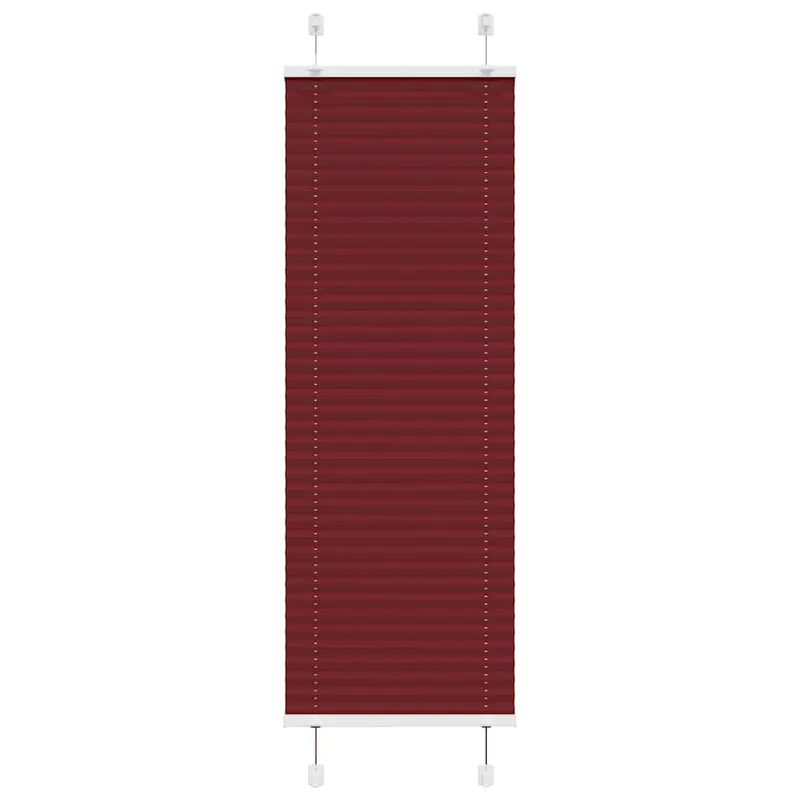 jaluza plisata bordeaux rosu 40x150 cm latime tesatura