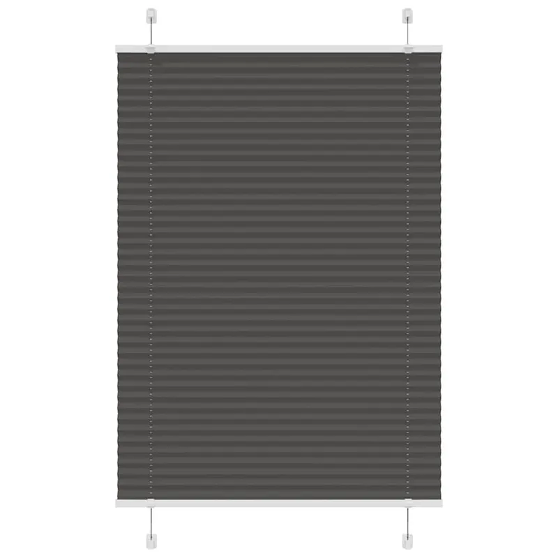 jaluza plisata negru 95x150 cm latime tesatura 94,4cm poliester