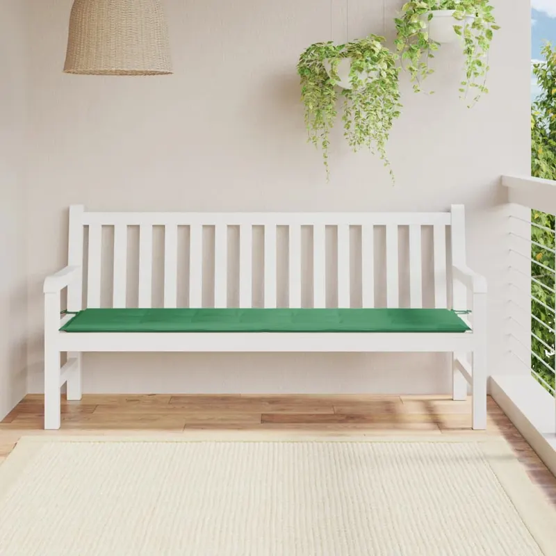 perna de banca de gradina, verde, 180x50x3 cm, textil oxford