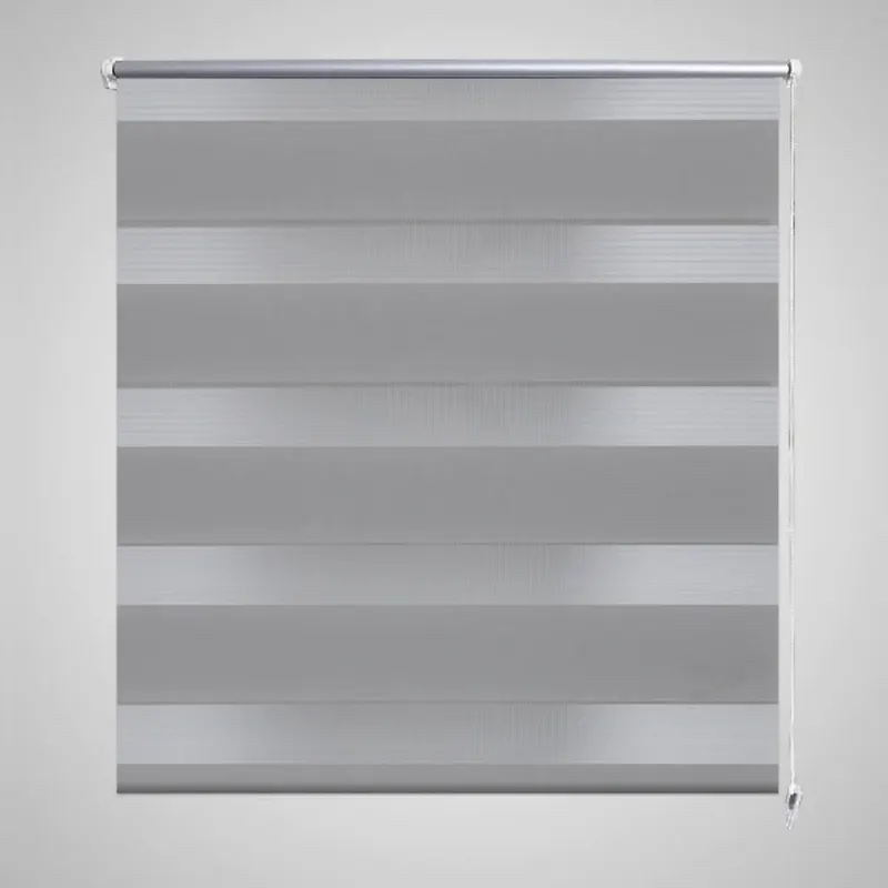 Jaluzea tip zebra, 120 x 175 cm, gri