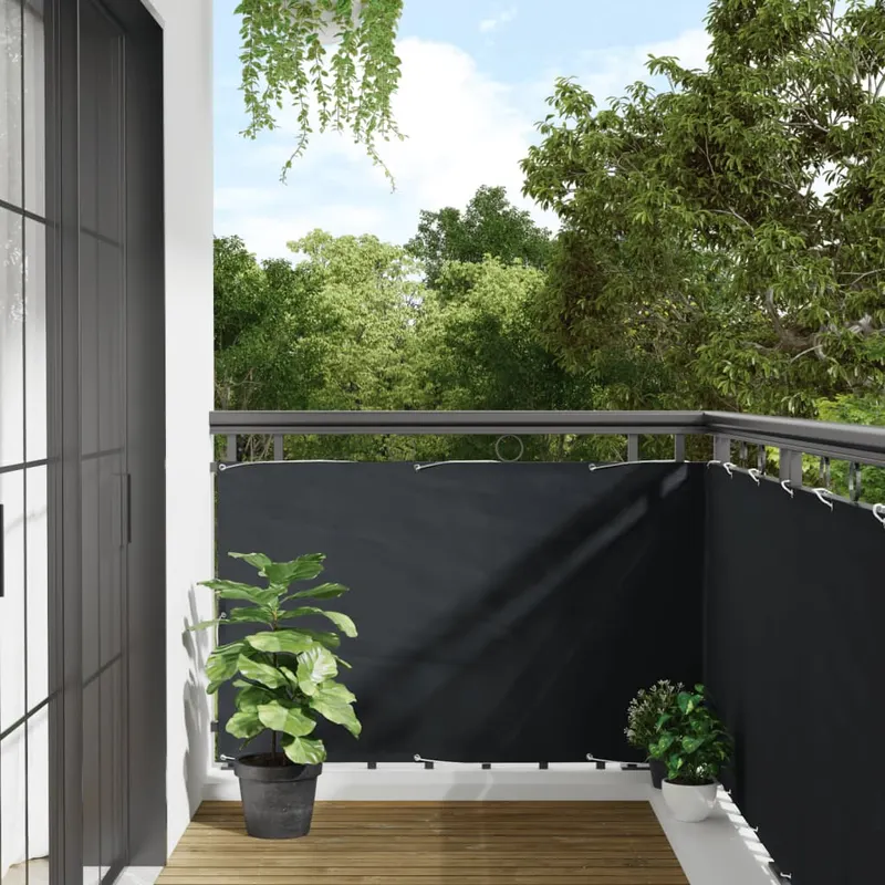 prelata pentru balcon din tesatura oxford, 90x600cm, antracit
