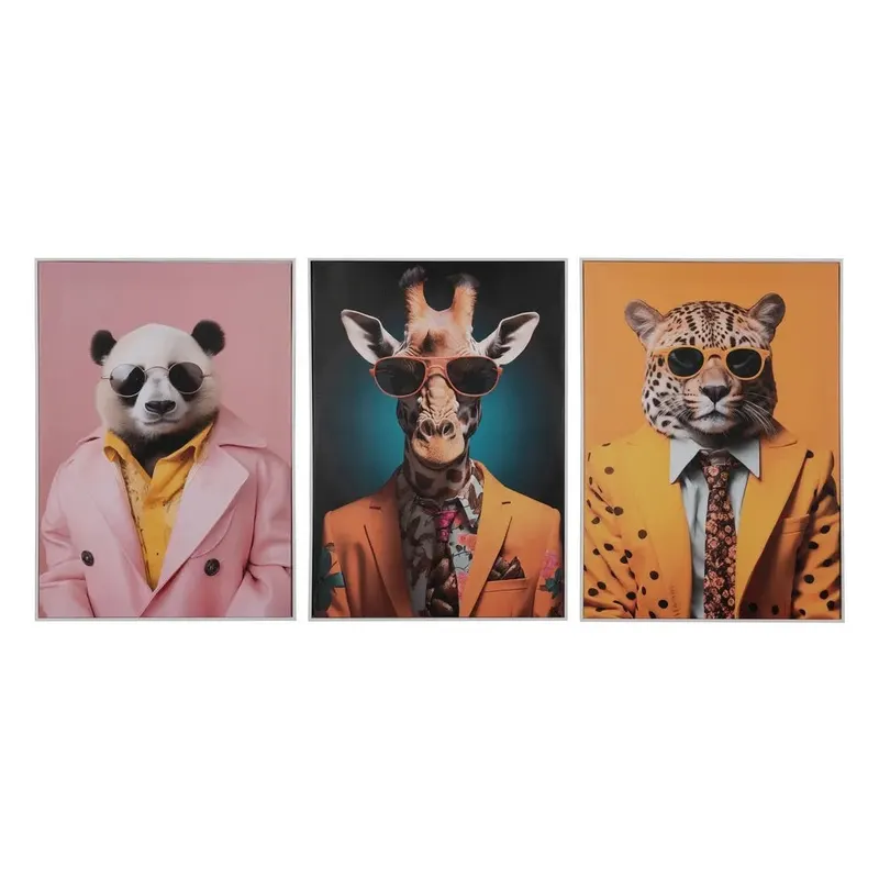 Set 3 tablouri MAGNIS ANIMALS 50 x 70 CM