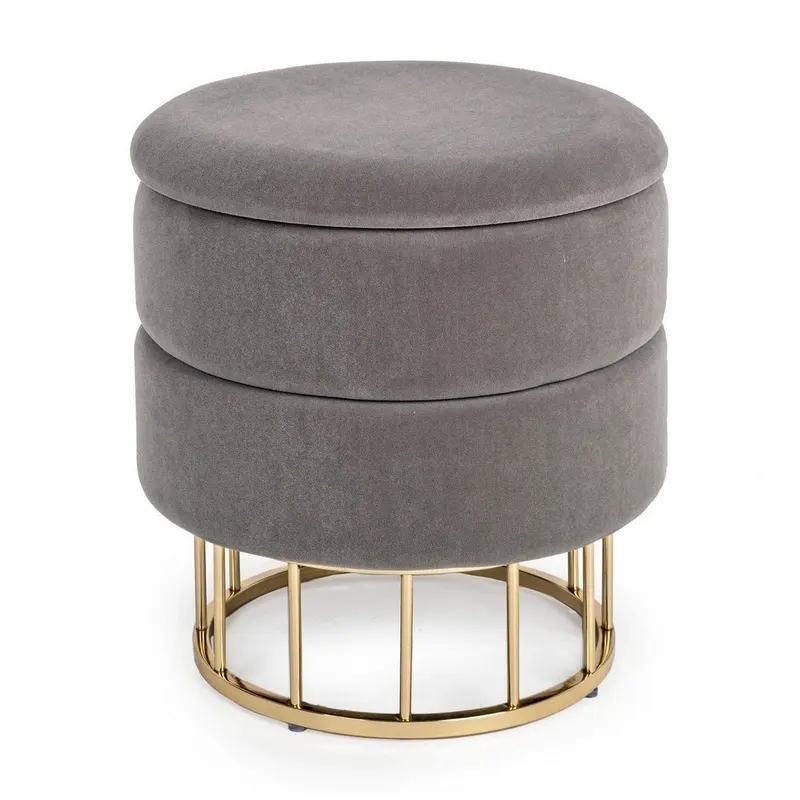 Taburet PAVLINA DARK GREY 37.5 CM - Grey