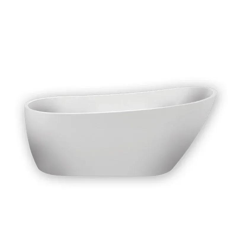 Cada freestanding Florida Natalia P-160, ovala, instalatie completa, ventil click-clack, alb